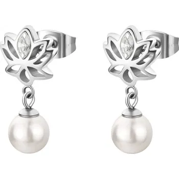 Šperk Brosway Něžné visací náušnice s perlou Shell Chakra BHKE178 + 2 měsíce na vrácení zboží