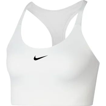 Kalhotky Nike Swoosh Women's Medium-Support 1-Piece Pad Sports Bra White 10 (S)