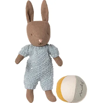 plyšák MAILEG Králíček set Micro - Brown/Blue S25