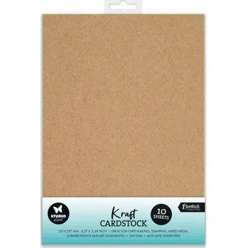 Sada papírů Studio Light, A4, 10 l. - kraftové