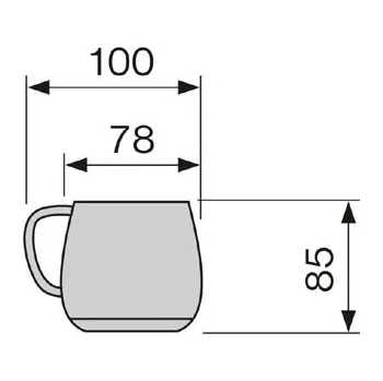 ABNER ŠÁLEK NA KÁVU BEZ VÍČKA PLAST BÍLÁ | ABNER, 28315