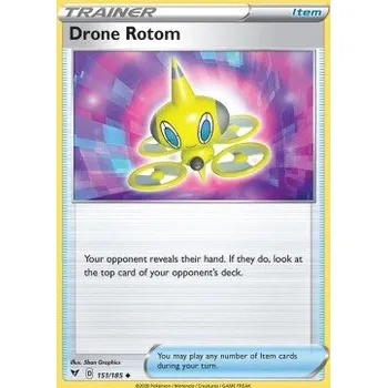 Karetní hra Pokémon VIV 151/185 Drone Rotom - Vivid Voltage Stav: Near Mint, Verze: REVERSE HOLO