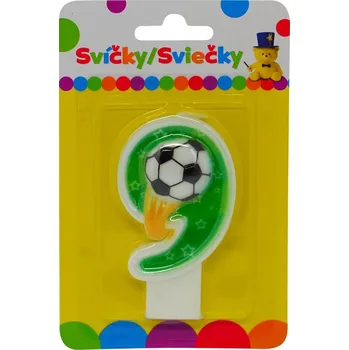 Magnetická kreslící tabulka Narozeninová svíčka s míčem a číslem 9.