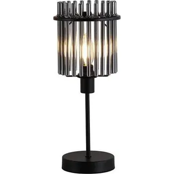 Lampička Searchlight EU55622SM - Stolní lampa SWIZZLE 1xE14/60W/230V černá
