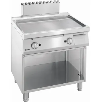 Kuchyňský gril BARTSCHER Plynová grilovací deska, hladká, 800x700x850 mm | BARTSCHER, 700 Classic