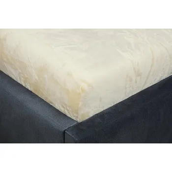 Prostěradlo Mikroplyšové prostěradlo MOA 90x200 cm béžové