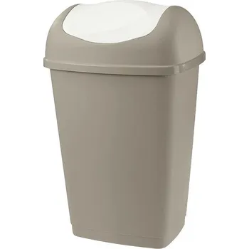 Odpadkový koš Tontarelli GRACE 25 l šedohnědý/bílý