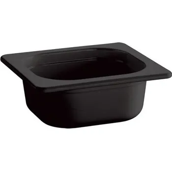 Myčka nádobí APS Gastronádoba melaminová GN 1/6 176x162x100 mm, černá | APS, Ecoline