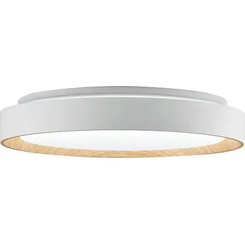 Žárovka Eurakles LED svítidlo White Fog sv.dřevo/bílá 28 W, 3050 lm, 2900-6500 K, pr. 40 × 8,5 cm