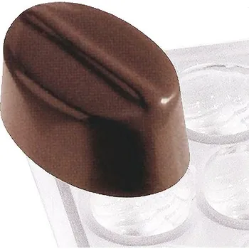 Nádoba na led CONTACTO Silikonová forma z polykarbonátu na čokoládky, oválná s čárkou | CONTACTO, 6751/012