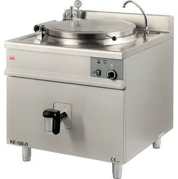 Sporák GASTROHAAL Elektrický varný kotel 100 l, nepřímý ohřev, 900 x 900 x 900 mm | GASTROHAAL, KE-100-O