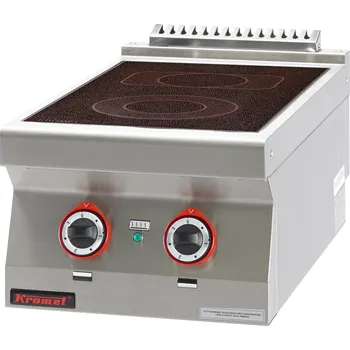 Sporák KROMET Nastavitelný elektrický keramický vařič 2 varné zóny | KROMET, 700.KE-2C