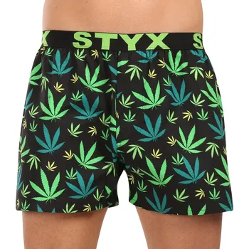 Trenýrky Pánské trenky Styx art sportovní guma tráva (B1859) XXL Možnost vrácení zboží ZDARMA do 120 dnů!