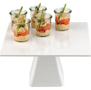 Servírovací stolek HENDI Čtvercový stojan na dorty, HENDI, 310x310x(H)160mm