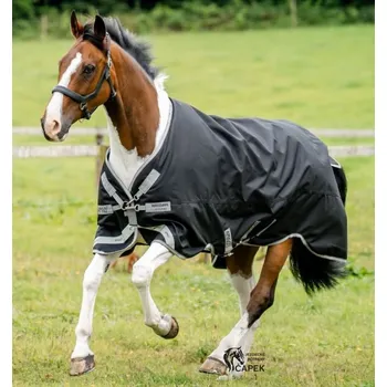 Vybavení pro koně Deka výběhová Horseware -AMIGO 1200D 50G- - Černá - 145 cm (6´6)
