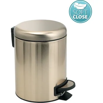 Odpadkový koš Gedy POTTY odpadkový koš 3l, Soft Close, zlato mat - 320987