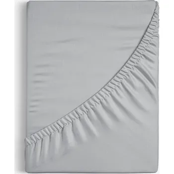 Prostěradlo Bavlněné napínací prostěradlo - šedé 90 x 200 cm