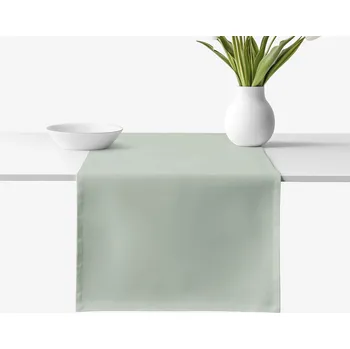 ubrus Běhoun na stůl 100% bavlněné plátno - šalvějově zelený 35x160 cm