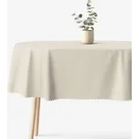 Oválný teflonový ubrus - přírodní 120 x 160 cm