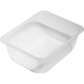 Jednorázové nádobí Zatavovací miska 227x178x80 1-dílná transparent žebrovaná (440 ks)