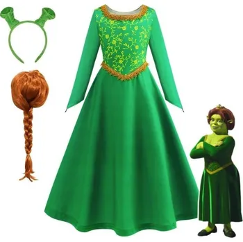 Dívčí šaty Shrek Dětské dívčí šaty Fiona | Shrek a doplňky 120 - 140 120 cm