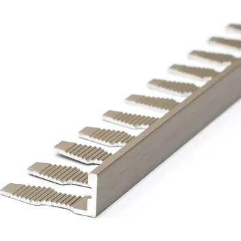 Lišta Havos Flexi tvarovací L 12,5 /2,5m hliník kartáč. elox champag. (Al flexi "L" 12,5mm/ 2,5m elox champ. kartáč.)