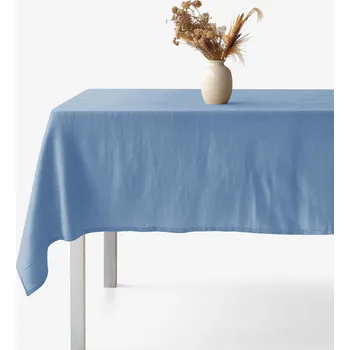 ubrus Hranatý ubrus ze lněné směsi - modrý 80 x 80 cm