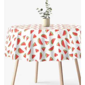 ubrus Kulatý teflonový ubrus - Svěží melouny Ø 100 cm