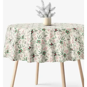 ubrus Kulatý ubrus Valencia - Lesní větvičky Ø 200 cm