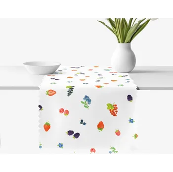 ubrus Běhoun na stůl teflonový - Lesní plody 20x120 cm