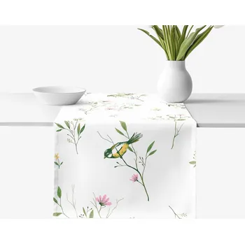 ubrus Běhoun na stůl 100% bavlněné plátno - Život v přírodě 35x120 cm