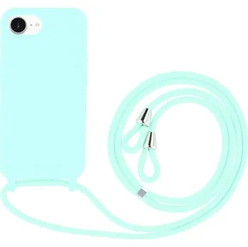 Ochranný kryt se šňůrkou pro iPhone 16e - tyrkysový