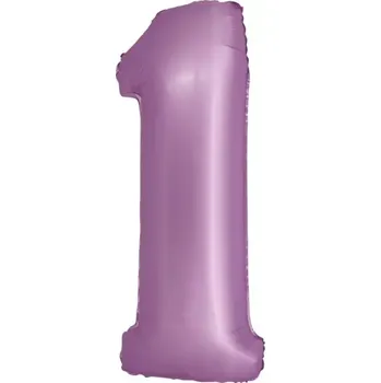 Fialová číslice 1 matná - 76 cm