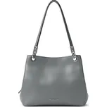 Michael Kors kožená kabelka Kensing large šedá + doprava zdarma