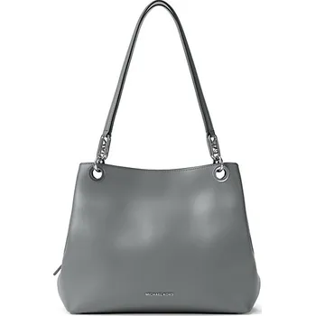 Kabelka Michael Kors kožená kabelka Kensing large šedá + doprava zdarma