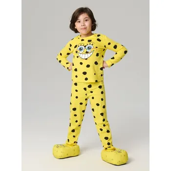 Chlapecké spodní prádlo Sinsay - Dvoudílné pyžamo SpongeBob - žlutá - 806GW-11X - 806GW-11X-122