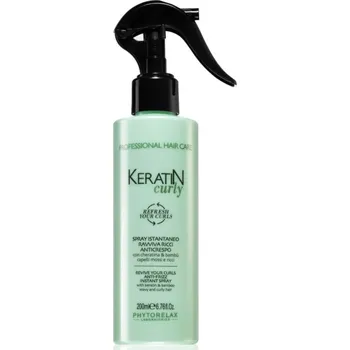 Stylingový přípravek Phytorelax Laboratories Keratin Curly sprej proti krepatění pro vlnité a kudrnaté vlasy 200 ml