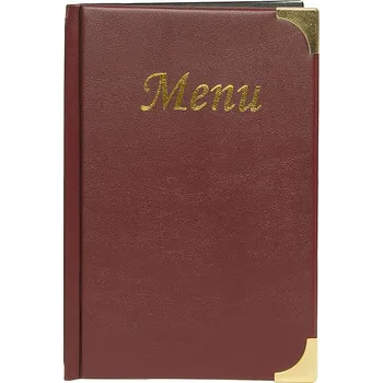 výuková tabulka CONTACTO Obal na jídelní lístek, vínový 235x165 mm | CONTACTO, 5829/059