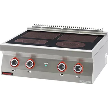 Sporák KROMET Nastavitelný elektrický keramický vařič 4 varné zóny | KROMET, 700.KE-4C