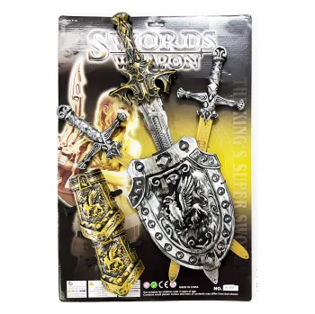 Dětská kuchyňka Dětská sada tří mečů se štítem