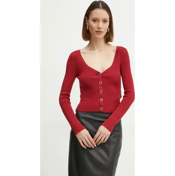 Dámský svetr Kardigan Guess KATELYN W5RR08.Z2V62 červená 33X, vel. M