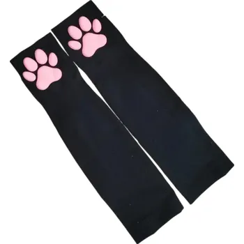 Rukavice Dámské palčáky univerzální velikost Zimní palčáky se silikonovými kočičími tlapkami z pružného spandexu pro pohodlné nošení černá