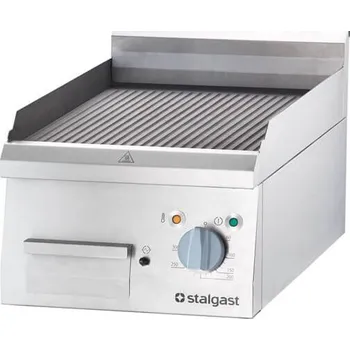 Kuchyňský gril STALGAST Grilovací deska plynová, vestavná, vroubkovaná 400x700x250 mm, G20 | STALGAST, Linia 700