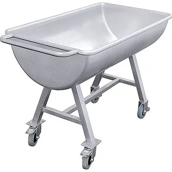 Nerezový dřez CONTACTO Vana na 4 kolečkách s brzdami 1610x650x825 mm, 200 l | CONTACTO, 402/200