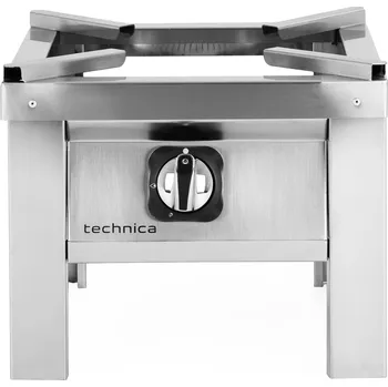 Sporák TECHNICA Plynová stolička ECO 9,0 kW, velikost M, 400x400x350 mm, jednokorunkový hořák | TECHNICA, Silver Line