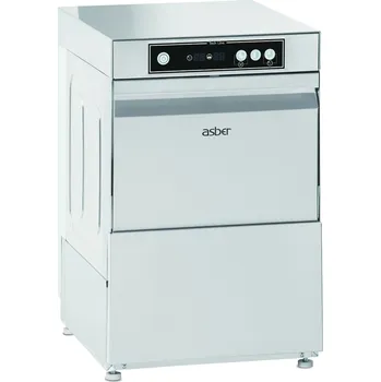 Myčka nádobí asber Myčka na sklo s digitálním řízením a dávkovačem leštícího a mycího prostředku, koš 350x350 mm | ASBER, GT-350 DD