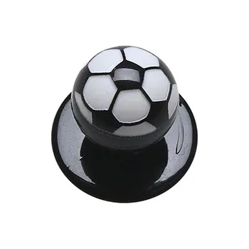 Gastro oděv KARLOWSKY Knoflíky fotbalové, 12 kusů / balení Barva: Černá