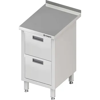 Dětský stůl STALGAST Přístěnný stůl, blok se dvěmi zásuvkami 450x700x850 mm | STALGAST, 980207455