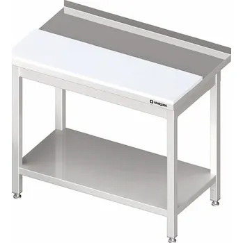 Dětský stůl STALGAST Přístěnný stůl s polyetylenovou deskou a policí 1400x700x850 mm | STALGAST, 980597140