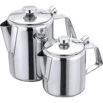 CONTACTO Džbánek na kávu z nerezové oceli, s víkem a sítem 0,8 l | CONTACTO, 502/100